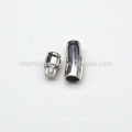 BX090 Wholesale jewelry finding Stainless Steel snap Clasp with diamond for leather cord bracelets